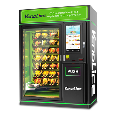 Multimedia Screen Fresh Food Vending Machines