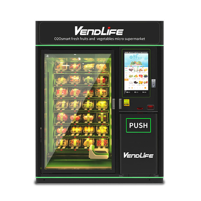 110V Drink Snack Combo Vending Machine ,  Multipayment Microwave Vending Machine