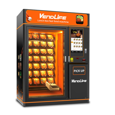 Hot Soup Hot Sandwich Vending Machine OEM Available 220V For 192 Items